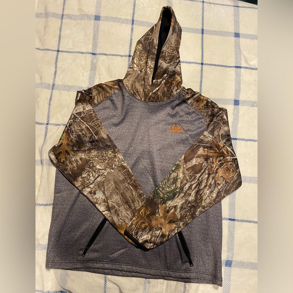 Men’s real tree fleece lined hoodie